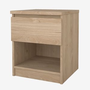 Tvilum - Naia Natbord 1 skuffe - Pakke - Brun - Sengeborde - - Homeroom