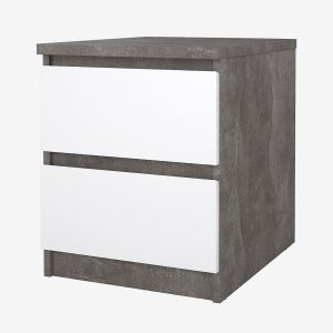 Tvilum - Naia natbord 2 skuffer - pakke - Grå - Sengeborde - - Homeroom