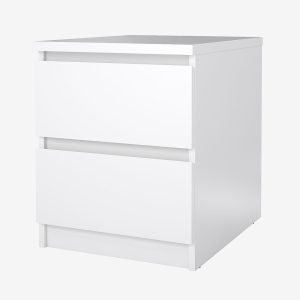 Tvilum - Naia natbord 2 skuffer - pakke - Hvid - Sengeborde - - Homeroom