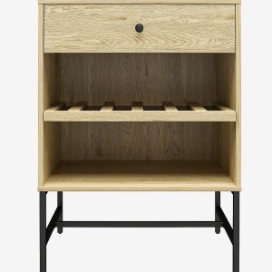 Dorel Home - Natbord med 1 skuffe Tamlin - Brun - Sengeborde - - Homeroom