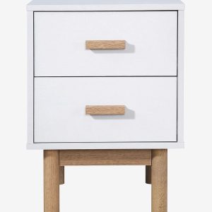 Loft24 - Natbord 2 skuffer Melanie - Hvid - Sengeborde - - Homeroom