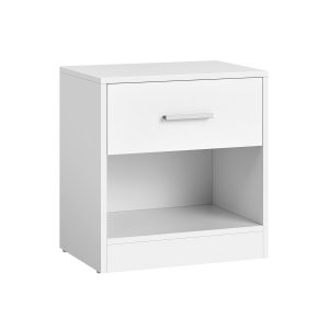 Sengebord - sidebord med skuffe - hjørnebord - hvid 28x39x41 - Borde > Sideborde - Daily-Living