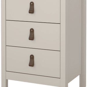 Sengebord / natbord Vesterholm Lunor 3 skuffer Kashmir H70xB44xD38 cm vægmonteret FSC